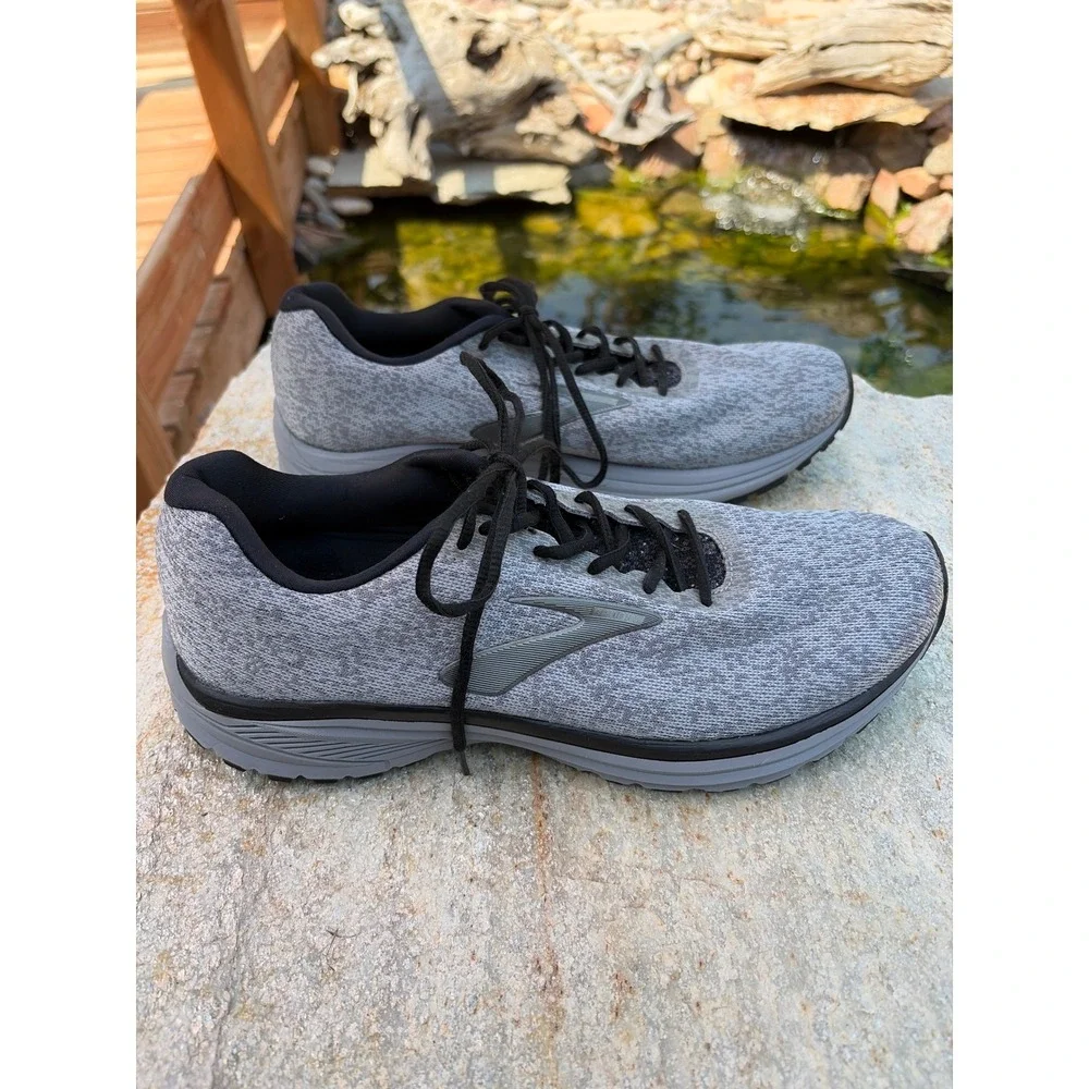 Brooks Anthem 2 Mens Running Shoes Grey Heather Knit Low Top 1103041D043 11.5